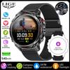 GPS Sports Waterproof Smart Watch Men 1.46“HD Full Touch Screen 500mAh Battery Flashlight Compass Bluetooth Call Smartwatch