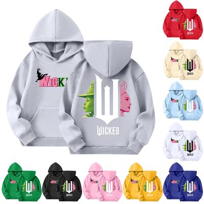 Children's Hoodie Boys And Girls Fashion Printed Long-sleeved Hooded Pocket Hoodie 3-14 Years