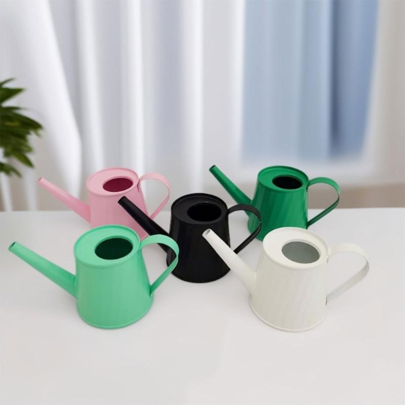 Long Spouts Watering Can Iron Without Splashes Light weight Body Effortlessly Pouring For Potted Plant Gardeners