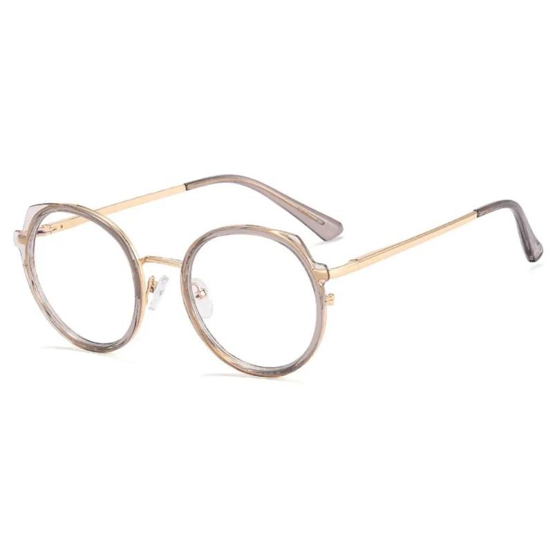 Fashion TR90 Anti Blue Light Glasses Women Ultralight Round Reading Optical Computer Eyewear 0 to +6 0