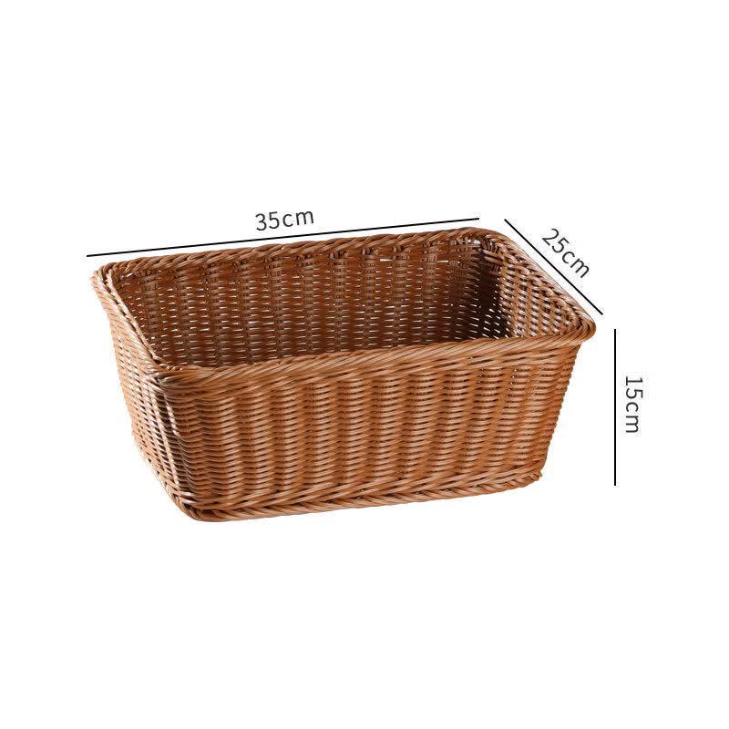 Imitation Rattan Multi-Purpose Storage Basket