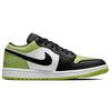 Air Jordan 1 Low SE Vivid Green Schlangenleder Damen Sneaker Schwarz Weiß DX4446-301