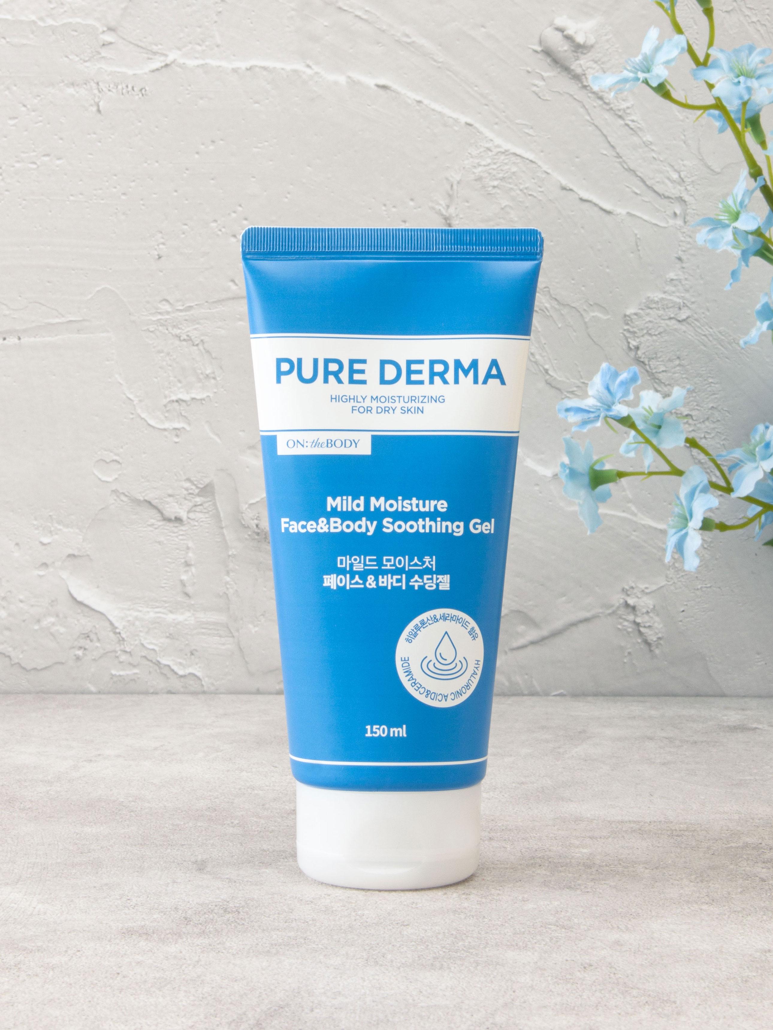 On the Body Pure Derma Успокаивающий гель для лица и тела с мягким увлажнением 150 мл 1ea