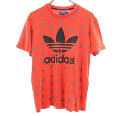 Trefoil Logo Short Sleeve T-shirt M Vermilion Men's Used