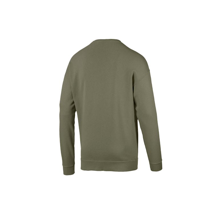 Puma Letter Print Crew Neck Sweatshirt Men Tops Teal 596848-46