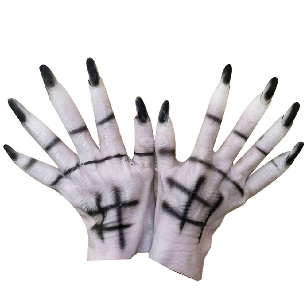 Gothic Cosplay Gloves Punk Party Scary Props Funny Witch Cosplay Costume  Festival