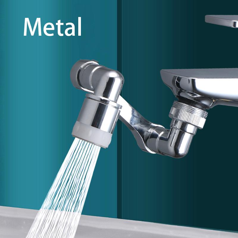 

All Metal 1440° Universal Rotation Faucet Extender Sprayer Head Kitchen Robot Arm Extension Faucets Mixer Aerator Bubbler Water