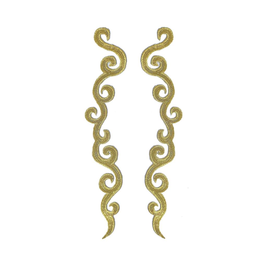 Gold And Silver Stage Decorative Pattern Ancient Clothing Ethnic Embroidery Applique Patch Drama Cloth Sticker Diy Handmade Clothing Accessories