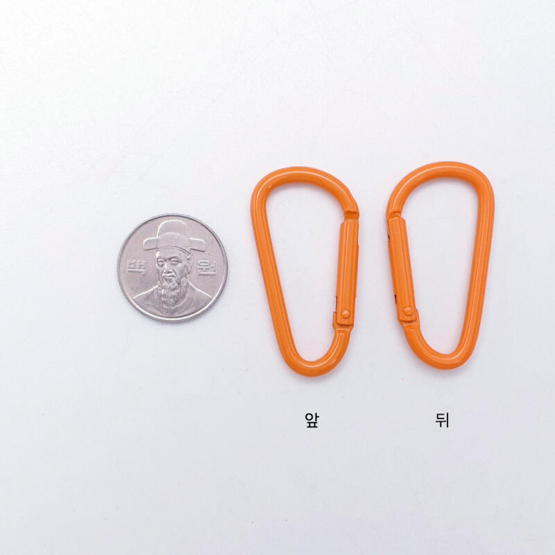 One-touch color aluminum carabiner ring key ring accessories