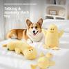 Funny Duck Dog Toy for Relaxation and Self-Entertainment Talking Pet Toy with Fur Dog Toy Dolly
