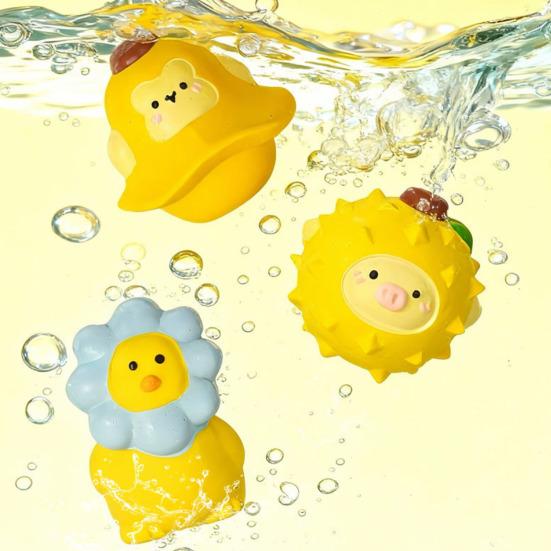 Fruit Animal Dog Chew Toy Bite Resistant Boredom Relief Squeaky Interactive Latex Toy Small Medium Large Dogs Teething Cleaning Toy