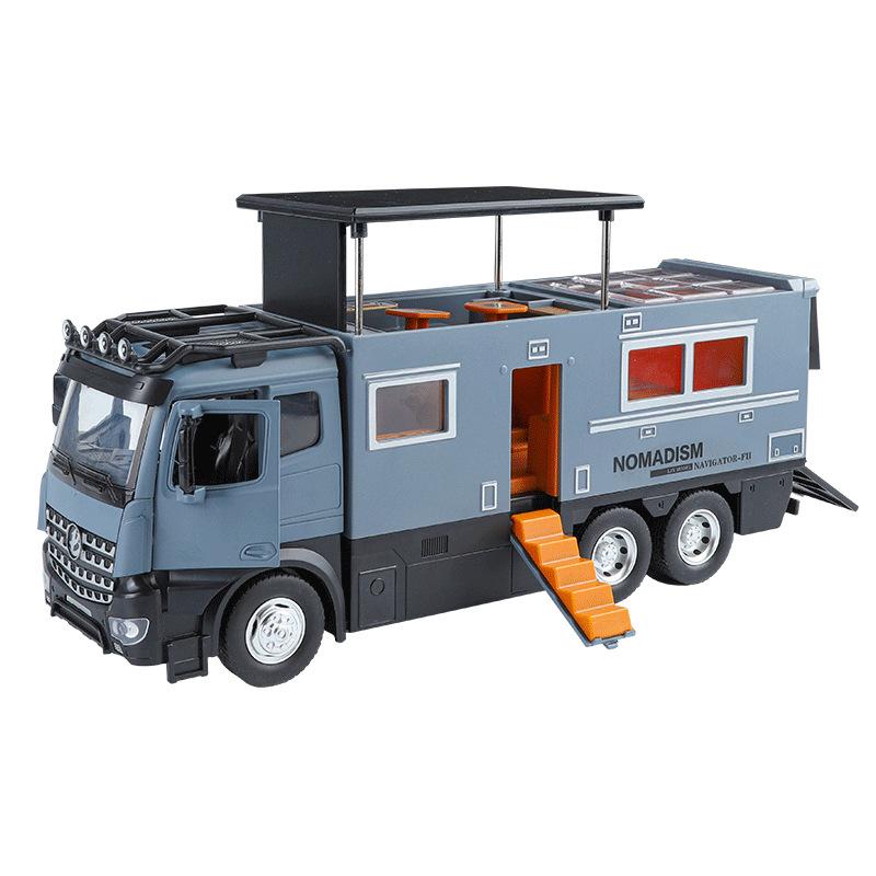 1/18 Benz Arocs Nomadism Navigator F Wohnmobil Legierung Druckguss Modellauto Heimdekoration & Computer-Schreibtisch-Schmuck Feiertagsgeschenk Spielzeug