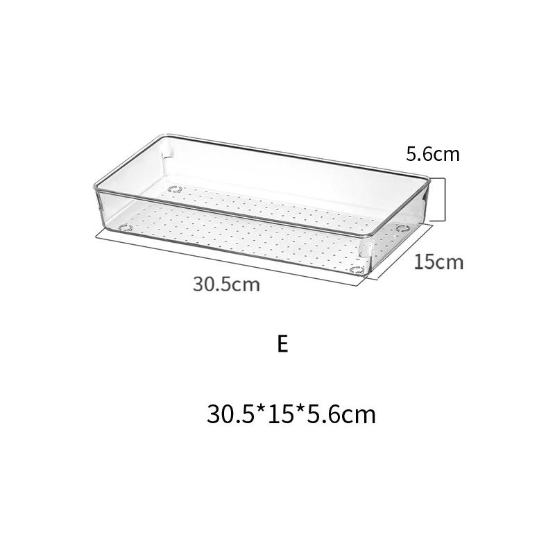 Japanische Transparente Schreibtisch Acryl Aufbewahrungsbox Schubladen Organizer Schmuck Make-up Organizer für Kosmetik Schrank Organizer