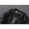 Chinese Size Heavy Motorcycle Jacket Natural Cowhide Leather Top Layer Causal Vintage Retro Moto Suit Leather Coat Winter