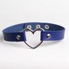 Harajuku Soft Girl Punk Style PU Leather Heart Choker Necklace