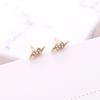 6Pairs/Set Simple Women Big Small Lighting Rhinestone Stud Earrings Jewelry