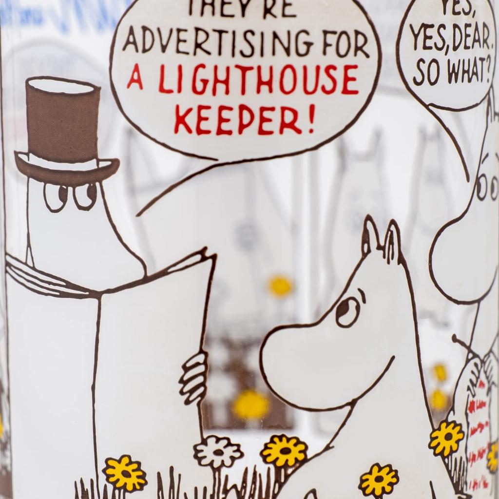 Koji Company Moomin Characters 250ml Glass 407549 Tumbler, Straight,