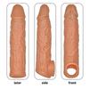16/20CM Realistic Penis Sleeve Extender Reusable Dildos Condom Delay Ejaculation Dick Enlargement Sex Toys for Men
