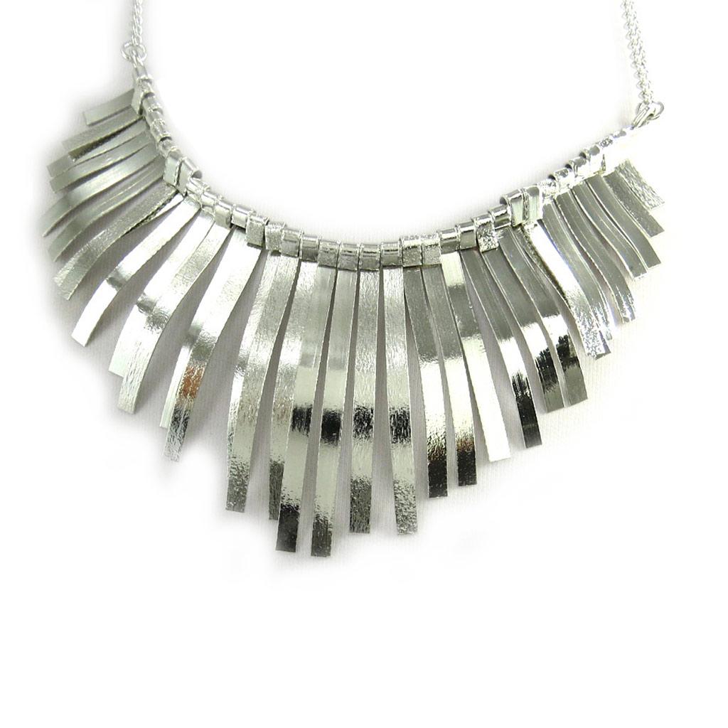 Les Trésors De Lily [M1950] - Silver 'Cléopatra' Designer Necklace