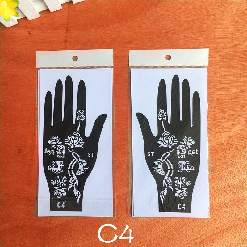 Dark Hand Tattoo Stickers: Original, Beautiful Hand-Shaped Temporary Tattoo Templates