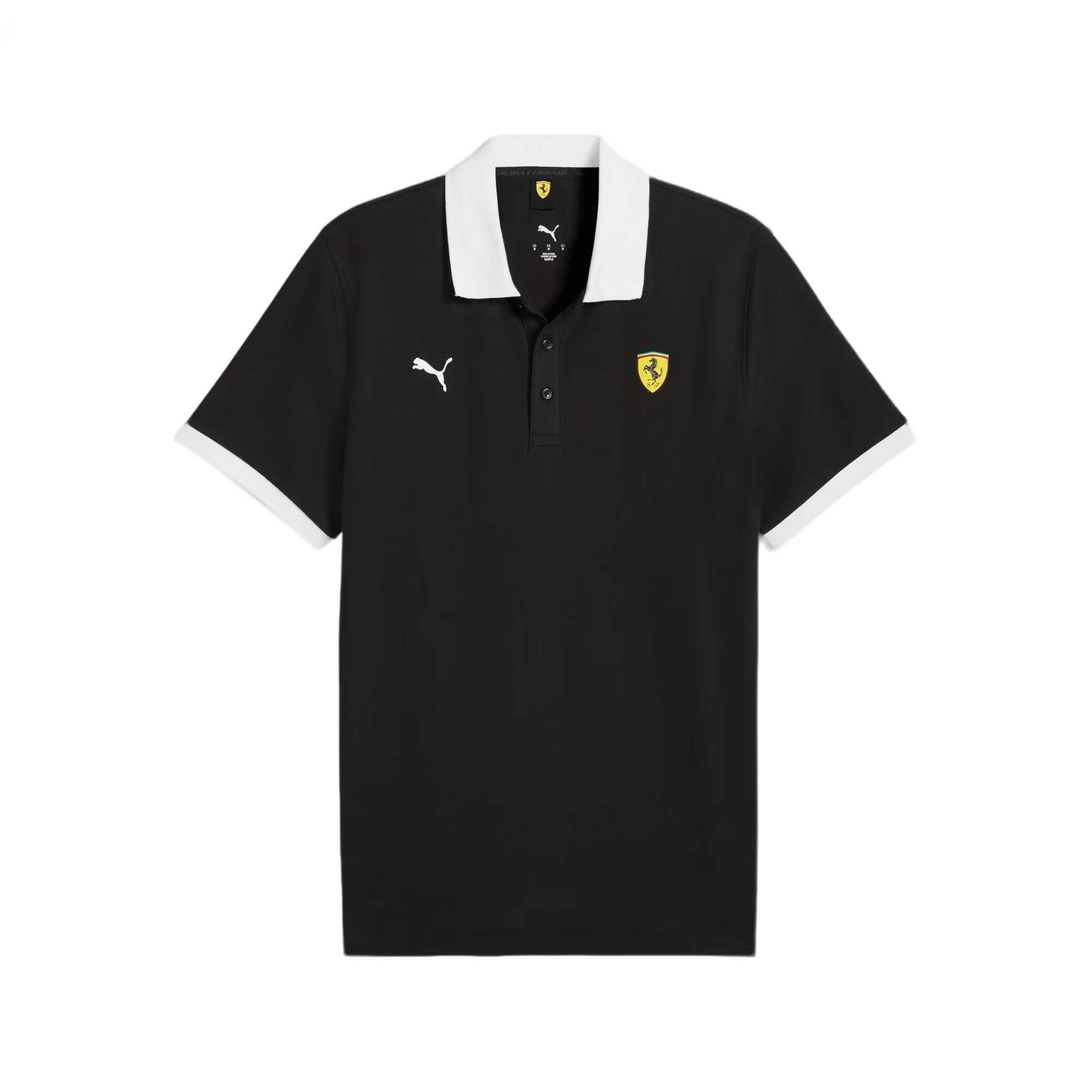 PUMA Polo Shirts Men s Black Polo Collar Moderate 634248-01 S
