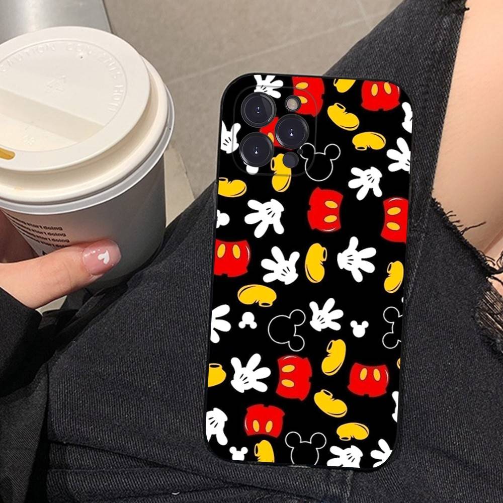 M-Minnie M-Mickey Phone Case for iPhone 16 17 Air 15 14 13 12 11 Pro Max 16E Plus Fundas