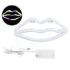Lip Shaped Neon Light Colorful LED Neon Sign Wall Decors for Children Room Christmas Party