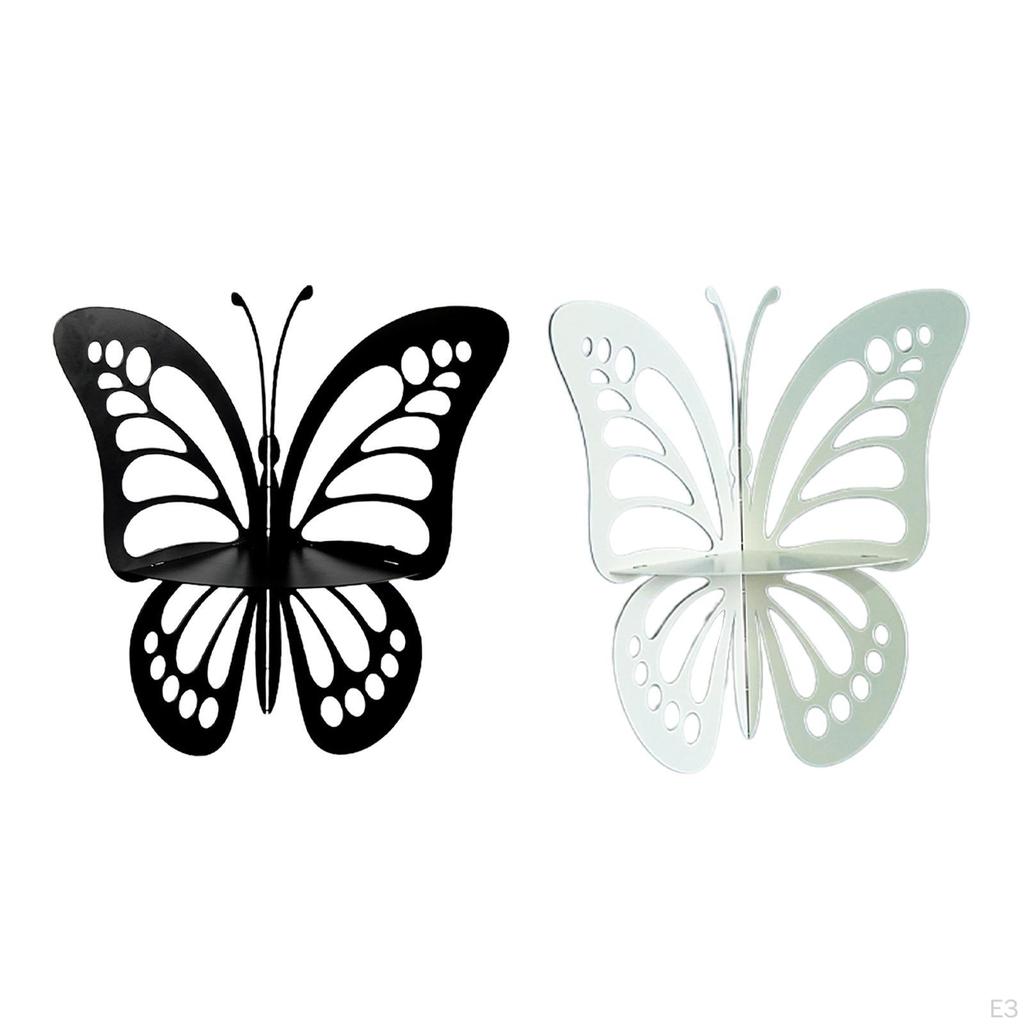 Butterfly Corner Shelf Wall Hanging Storage Deor Cute Organizer Waterproof Iron