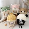 Breathable Toddler's Plush Knitted Hat 6-36 Months Kids Ear Protection Hat  Winter Season