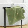 Avocado Embroidered White Green Face Bath Towel Cotton Thick Shower Towels for Kids Adults Home Bathroom Hotel High Quality