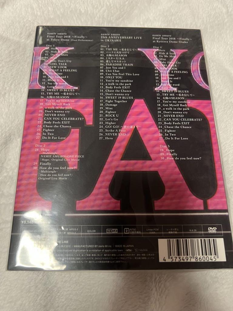 [USED] Namie Amuro Final Tour 2018 -Finally- DVD Kyocera