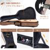 CAHAYA Guitar Case Acoustic PU Material Waterproof 20mm Cushion Easy To Clean Neck Pillow Included 3 Pockets Large Capacity Classical Guitar Folk