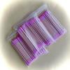 100 PCS 7CM Double-Tipped Pink Microblading Cotton Swabs for Essential Oil, Tattoo & Eyebrow Makeup