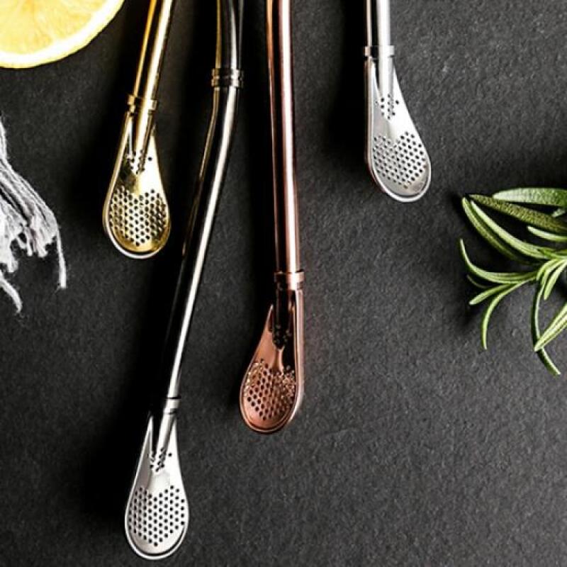 1 Retro Cocktail Muddler Teaspoon (choose one color) rose gold