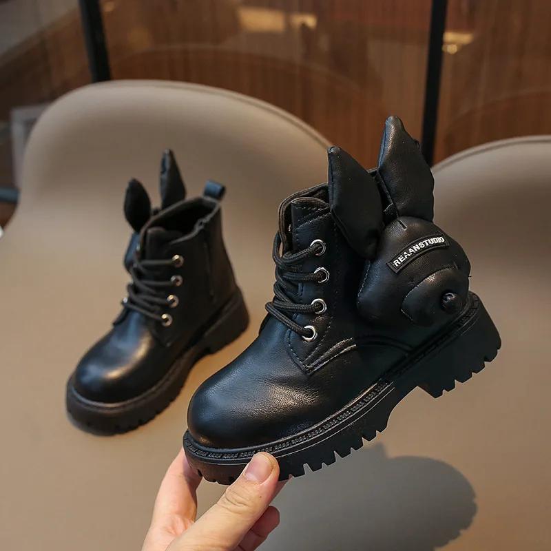 Zapatos Niña Girls' Shoes 2024 Winter New Fashion Girls' Boots Cute All Match Ankle Boots Casual Boys' Kids Shoes Women's Boots