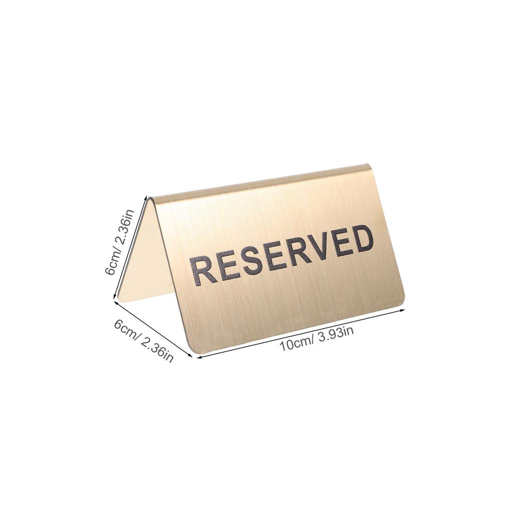 Señal de Reserva de Mesa de Metal para Banquete de Boda Iglesia Restaurante Hotel Decoración Señal Reservada Mesa Reservada