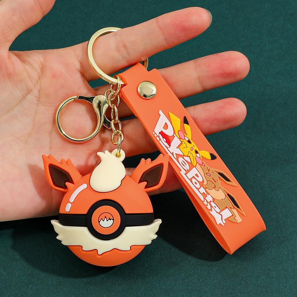 

Poké Ball Keychain, Heavy Duty Metal Pokémon Ball Keychain, Anime Collectible Key Ring for Car Keys Bag Charm Gift 6 cm