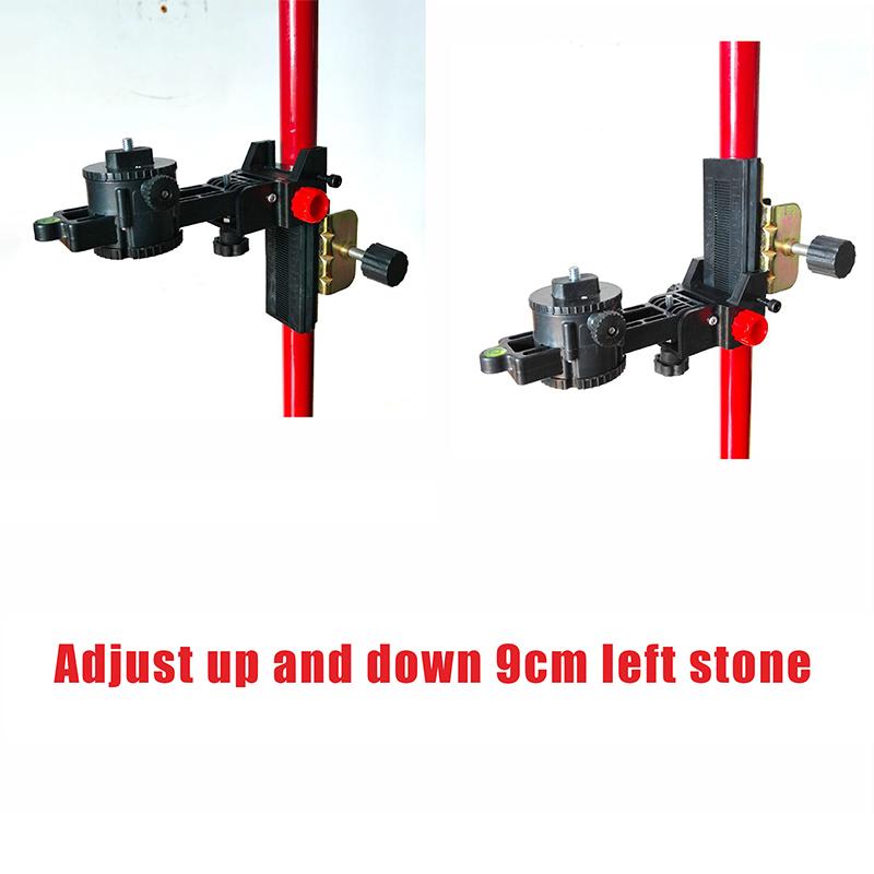 360 Degree Rotating Steel Pipe Level Telescopic Rod Fine Adjustment Pan Tilt Lifting Rod Multifunctional Adjustable Pan Tilt