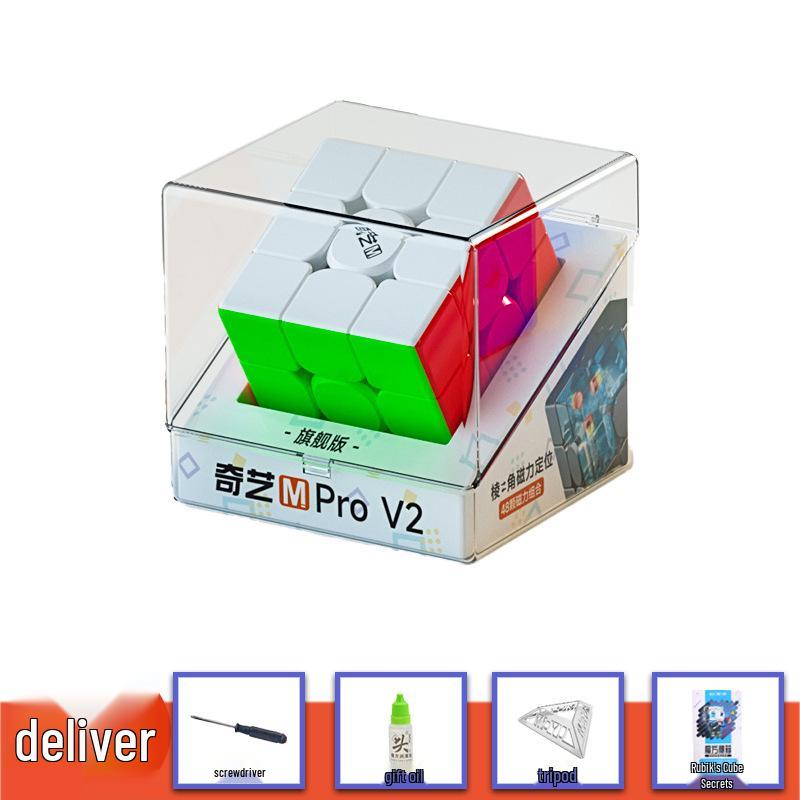 Qiyi MPRO V2 UV 3x3 Магнитный кубик - Обучающая игрушка для начинающих спидкуберов