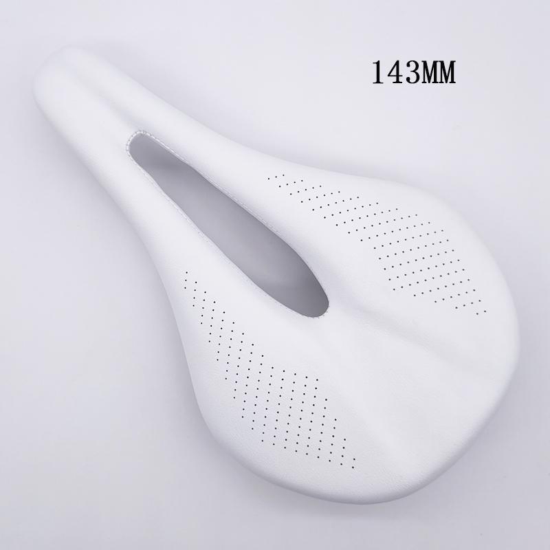 2024NEW Pu+carbon Fiber Saddle Road Mtb Mountain Bike Bicycle Saddle for Man Cycling Saddle Trail Comfort Races Seat Red White