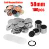 100PCS 25mm 32mm 58mm Soft Strong Magnet Fridge Button Making Parts DIY Refrigerator Button Badge Maker Accessories Supplies