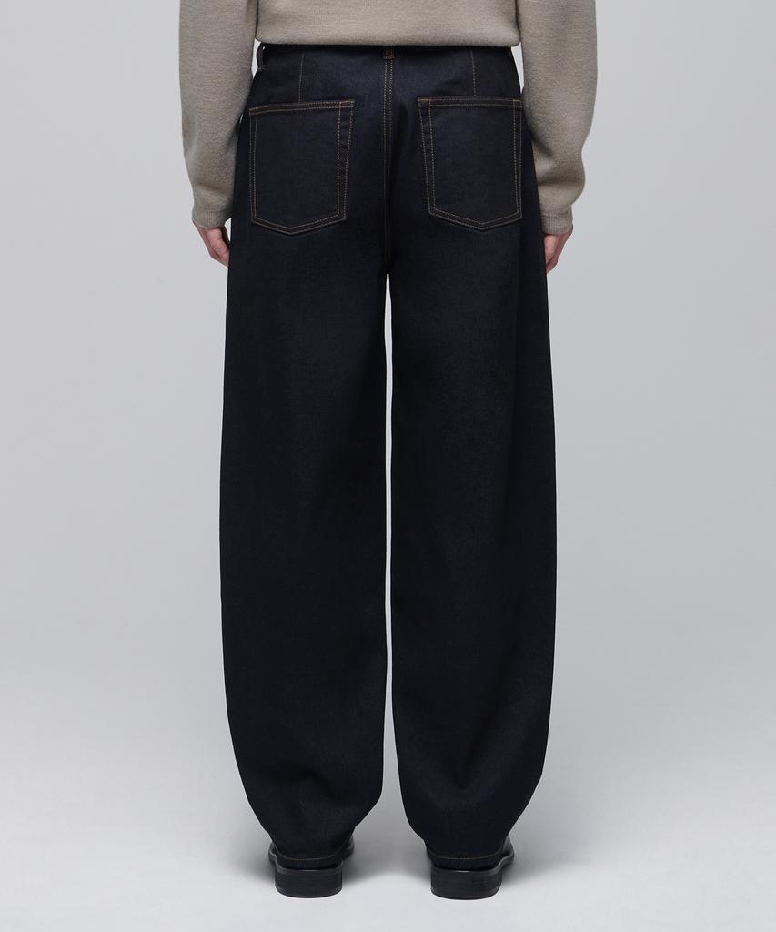 MUSINSA STANDARD Twist Semi-Balloon Denim Pants [Deep Indigo]