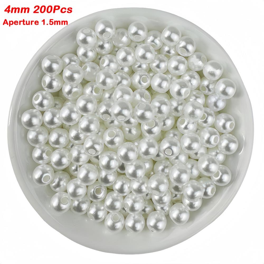 20-300Pcs 3-14mm ABS Pearl Beads High Gloss Craft Pearl Beads  Phone Case Decoration