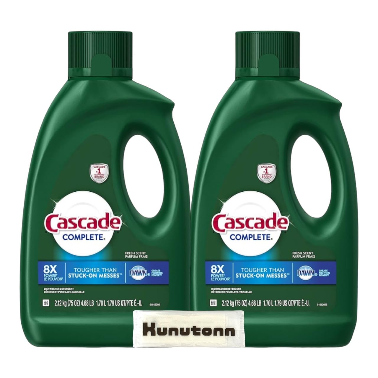 

Cascade Complete Gel Моющее средство для посудомоечной машины Cascade Complete Gel 2120 г Набор из 2 полотенец с оригинальным логотипом Kunutonn h в комплекте +