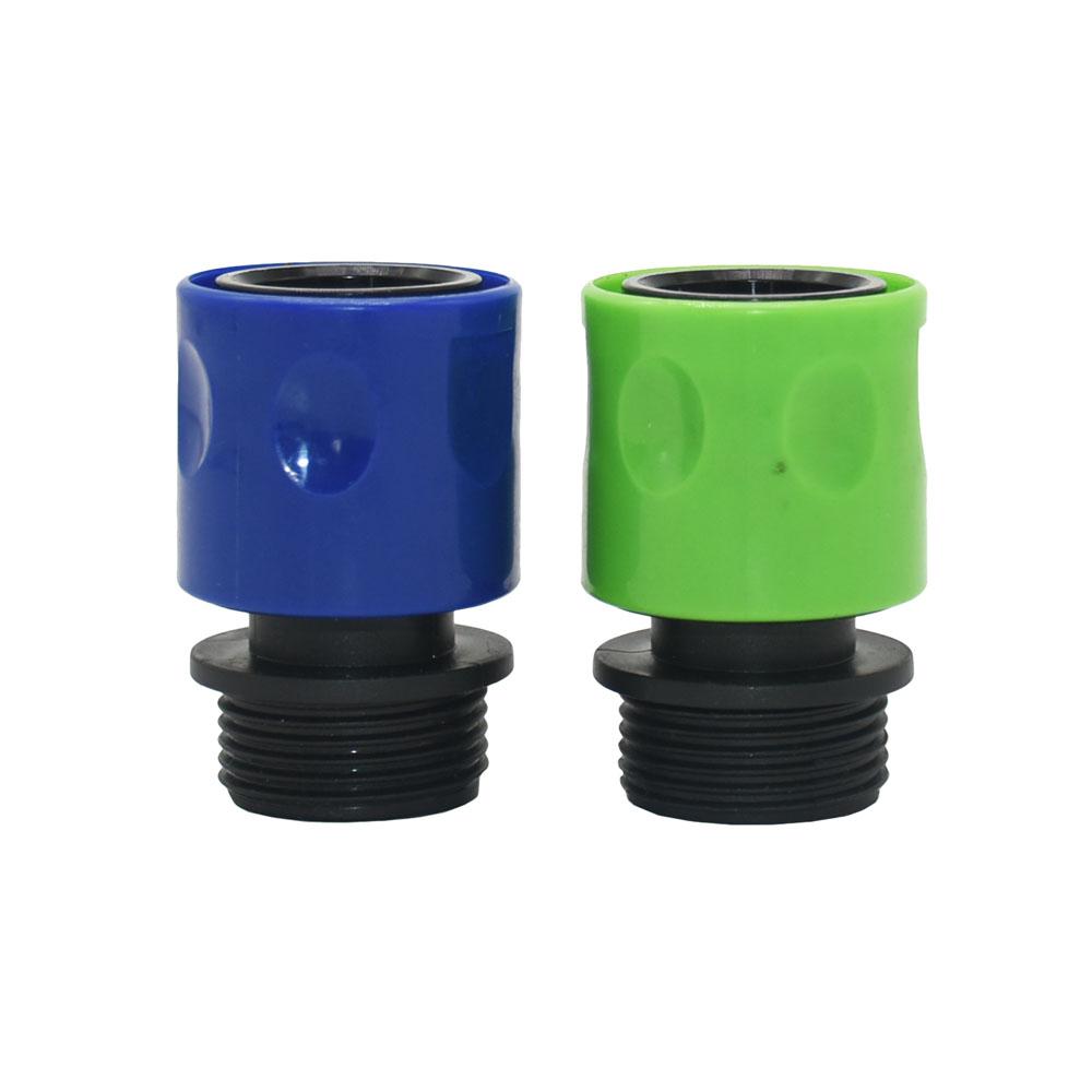 Garden 3/4 Inch Thread Quick Connector Male 3/4 Female Water Gun Connector Watering Hose Fitting 1Pcs