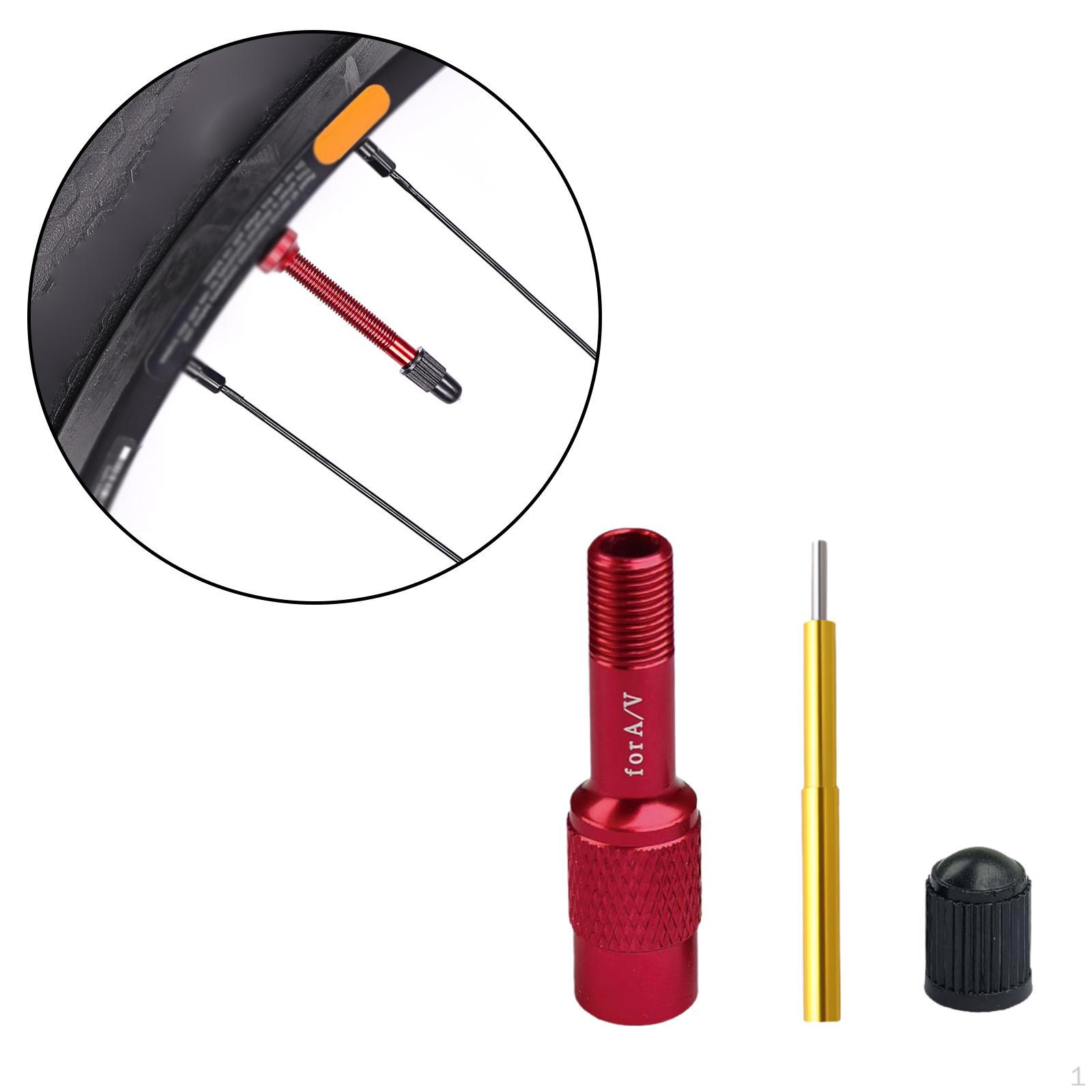 

Велосипедная вилка клапан насос адаптер удлинитель алюминиевый сплав удлинитель преобразователь сопло красный