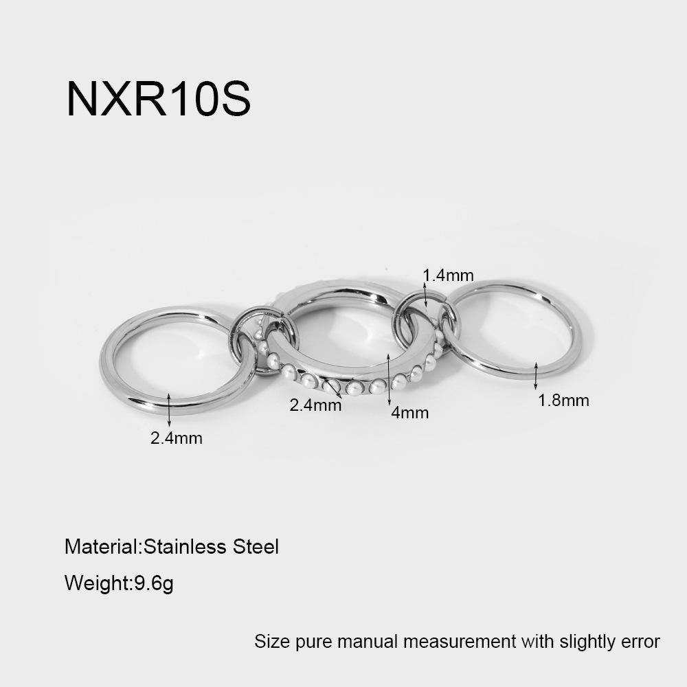 18K Gold-Plated Stainless Steel Ring with Zirconia Chain - Waterproof, High-End Jewelry for Women
