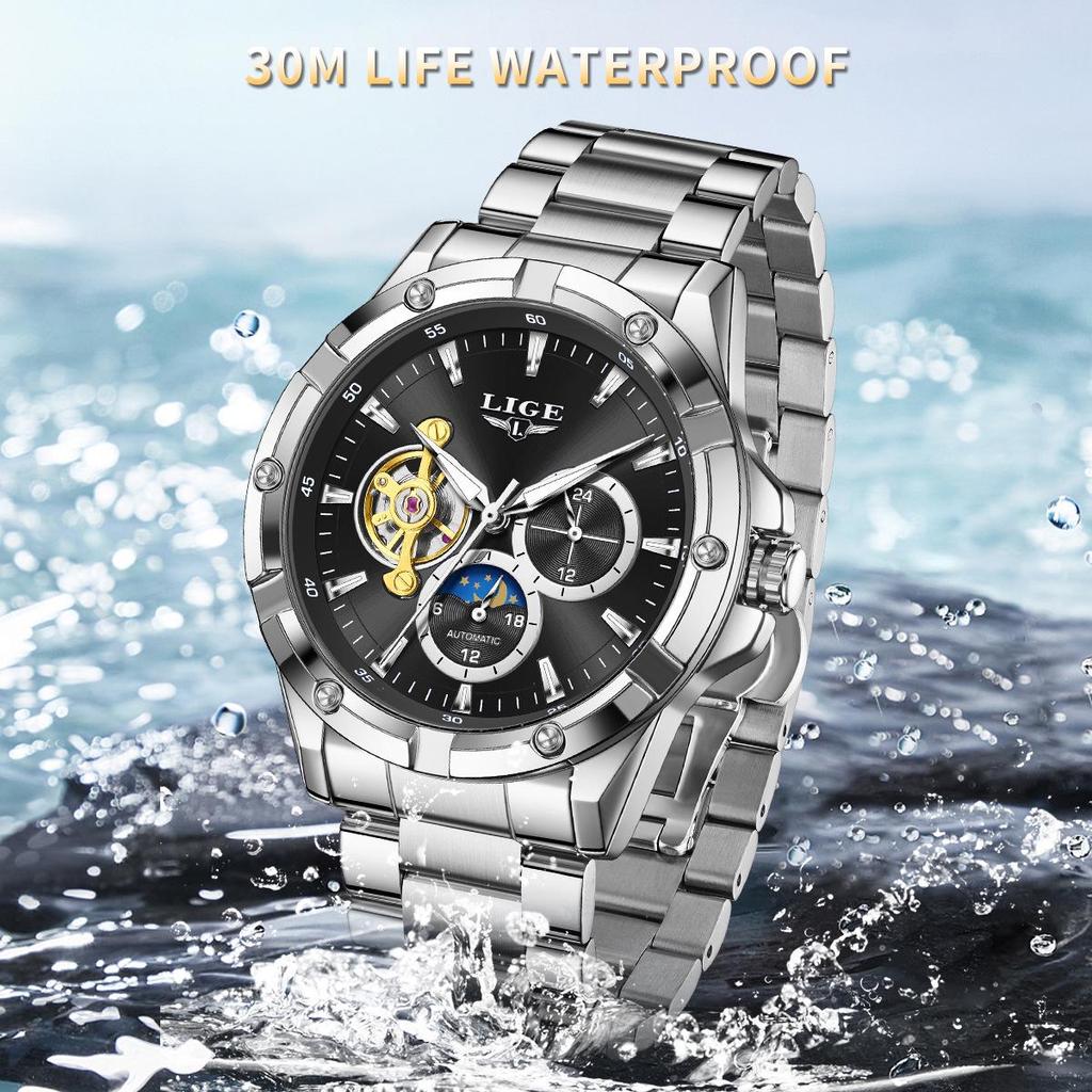Men's High-End Multi-Functional Mechanical Fashion Watch – Stylish Business Wristwatch