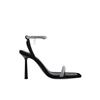 Fashion high-heeled sandals women's 2025 summer new square-headed rhinestone stiletto sandals with high-heeled sandals