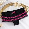 Bow Mesh Women's Underwear Ruffle Sweet Lace Briefs Cute Lace Panties  Gift